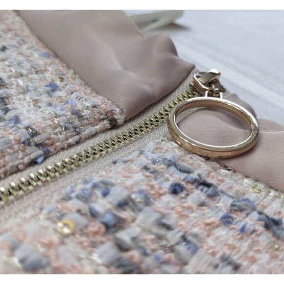 NWT GLANCESTUDIO Aussie Adaptive Clothing Pink & White Preppy Tweed Skirt Size S - Picture 8 of 10